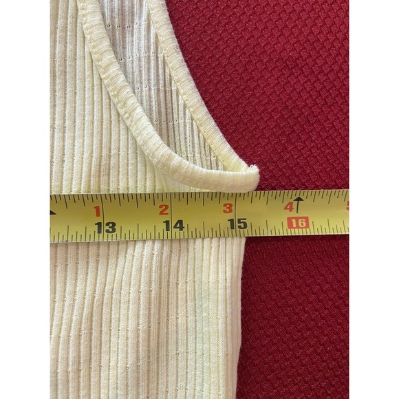 Urban Outfitters  Woman’s Yellow Stretch Tank Top. Size XL - Picture 3 of 5